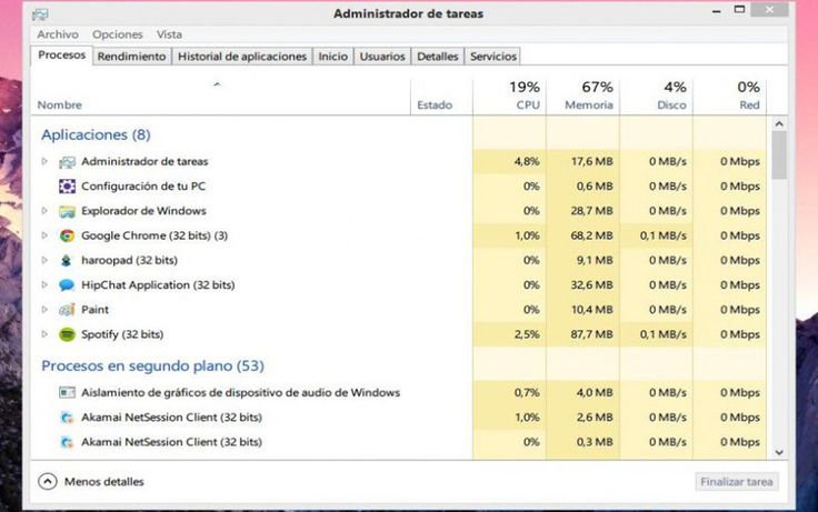 Administrador de tareas.